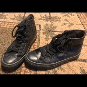 Converse leather high tops